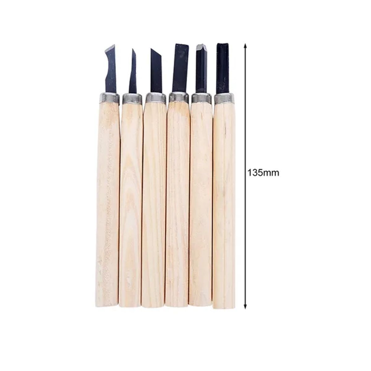 GENERICO - Kit De Cinceles Para Tallar Madera Cuchillos Tallar 6 Pcs
