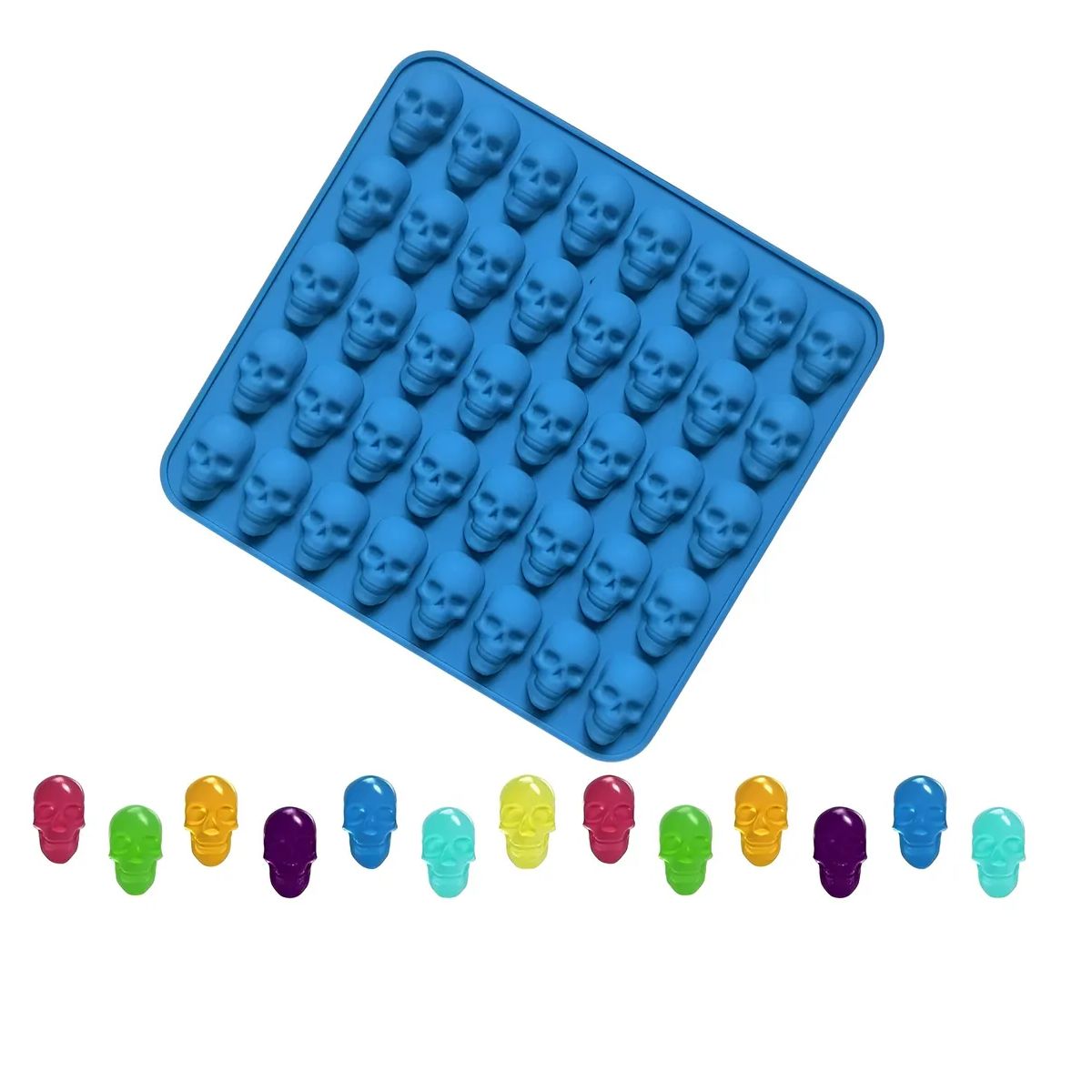 PASTELERIUSCL - Moldes Silicona Halloween Moldes Reposteria Calavera 40cav Molde Silicona Chocolate Moldes Silicona