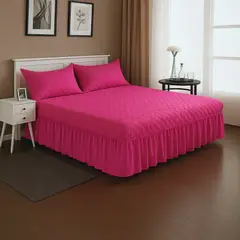 ARMONIA - Faldón Cama Doble 2 Plazas con 2 Fundas Premium