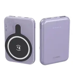 KBOD - Batería Power Bank Inalámbrica 5000 mAh Con Magsafe PW09 Lila
