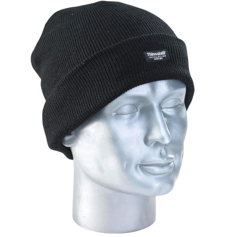 3M - Gorro Aislante Fibra Térmica Thinsulate Negro Unisex 3M
