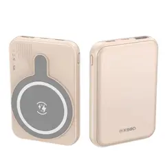 KBOD - Batería Power Bank Inalámbrica 5000 mAh Con Magsafe PW09 Rosa