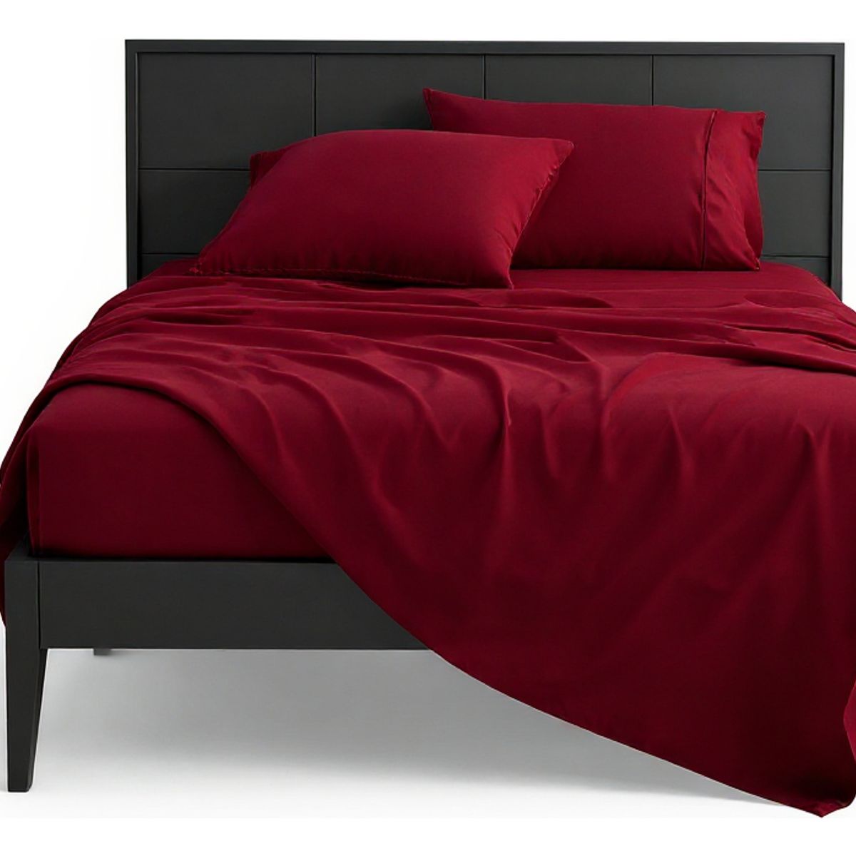 ARMONIA - Set De Sábanas Lisas Plaza y Media 800 Hilos Suaves