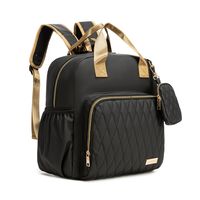 Mochila Maternal Premium Black Gold