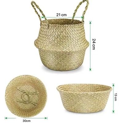 Imagen 2 del producto Macetero Cesto Canasto Maceta De Mimbre Plegable 2