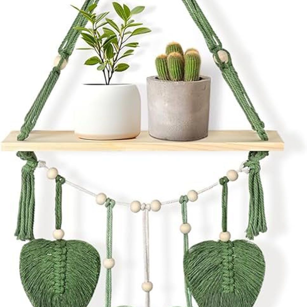 OEM - Macetero De Madera Porta Maceta Colgante Jardin Hogar