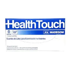 GENERICO - GUANTE EXAMINACIÓN LÁTEX CON POLVO HEALTH TOUCH S