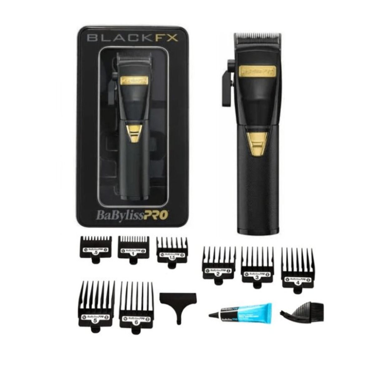 BABYLISS PRO - Cortadora de pelo BaBylissPRO Gold Negra BlackFX inalámbrica