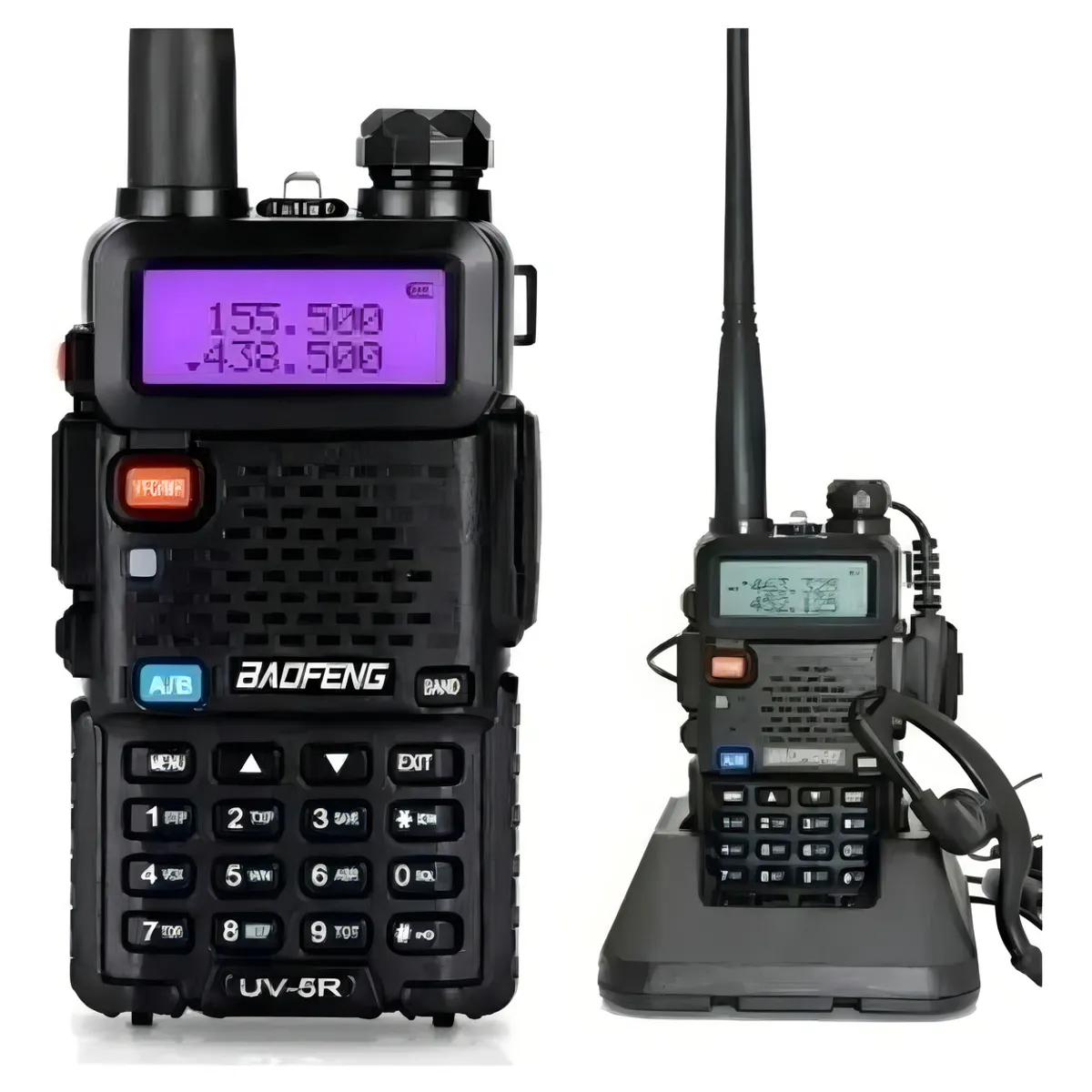 GENERICO - Radio Transmisor Walkie Talkie Dual Band Uv-5r Vhf Uhf Fm