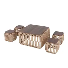 GENERICO - Mesa Lateral Dorada Puntos Mesa De Centro Decoración 30cm