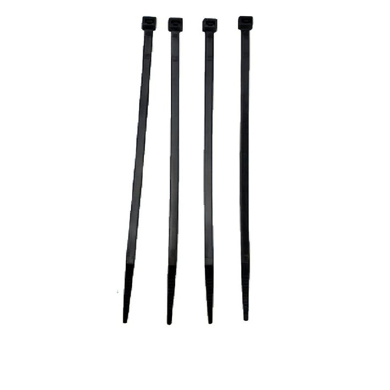 GENERICO - Precinto Plastico Prensacable 10cm X 2.5mm X 100 Precintos Color Negro