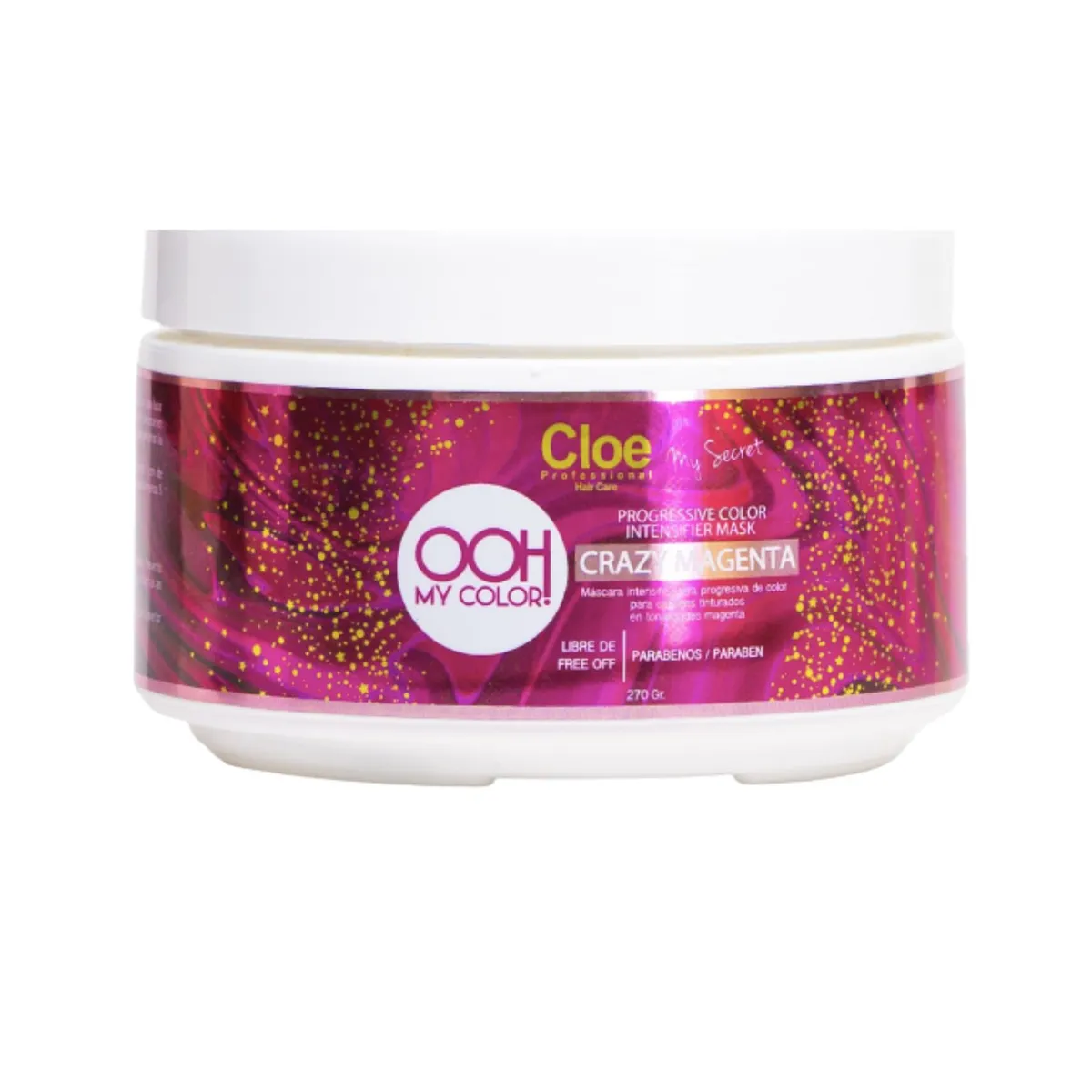 CLOE - Mascara Cloe Ooh My Color Crazy Magenta 270g  Matizante Suaviza Hidrata