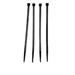 GENERICO - Precinto Plastico Prensacable 10cm X 2.5mm X 100 Precintos Color Negro