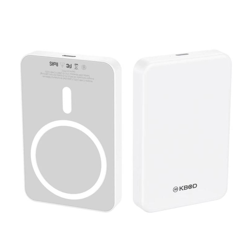 KBOD - Batería Externa Inalámbrica Con Magsafe 5000mah Kbod Char-11051 Blanco