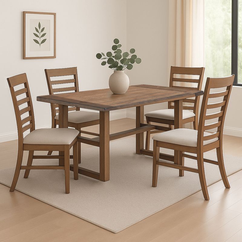 MSA MUEBLES SANTA ANA - Juego Comedor Petrohue 4 Sillas Focus