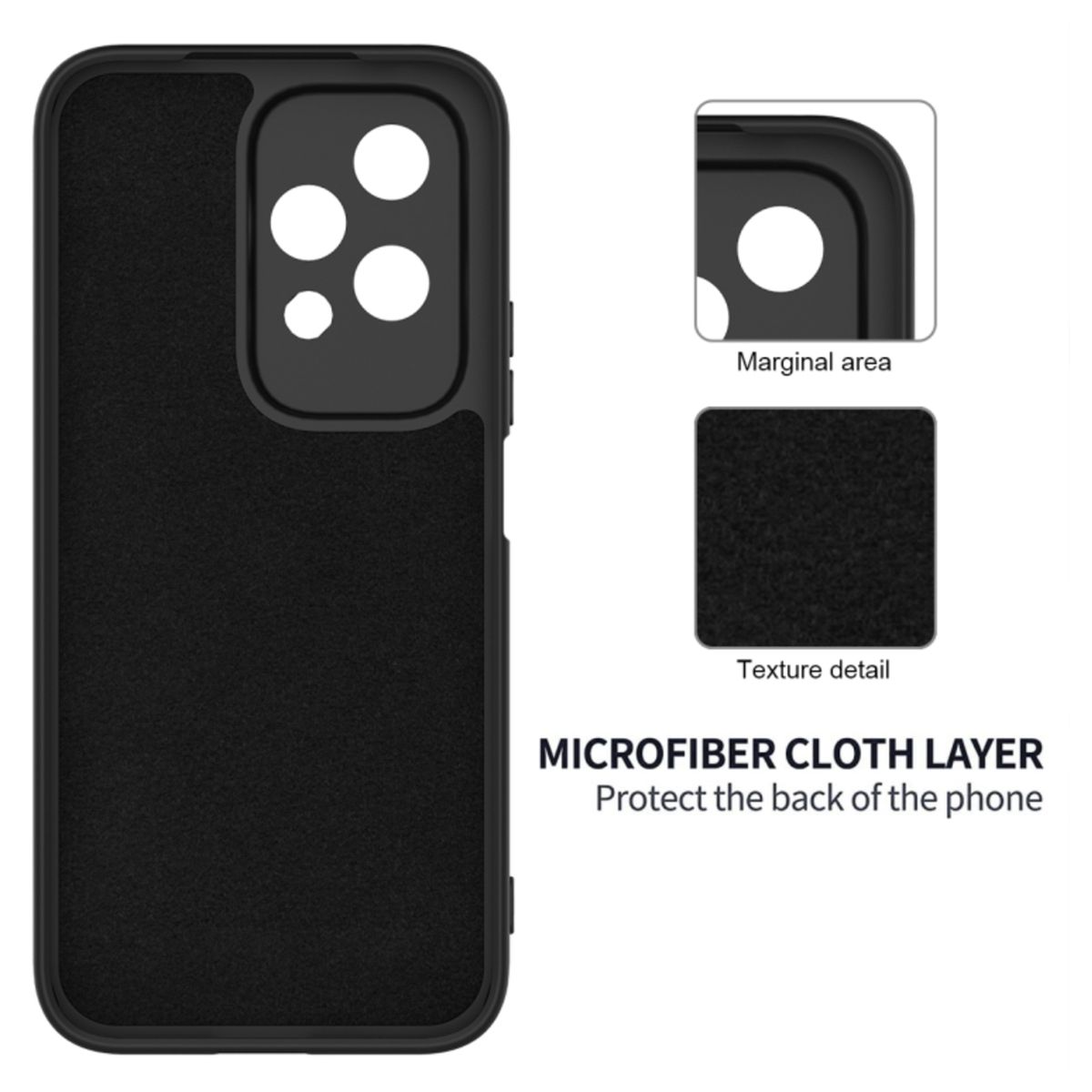 JOIGO - Carcasa Funda Para Honor 200 Lite Goma Azul Oscuro