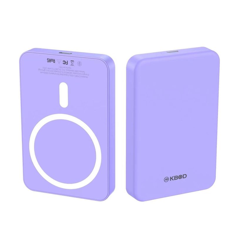 KBOD - Batería Externa Inalámbrica Con Magsafe 5000mah Kbod Char-11051 Lila
