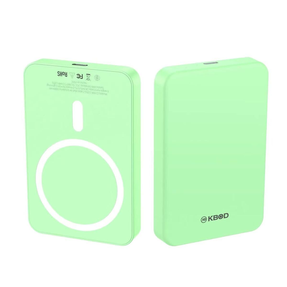 KBOD - Batería Externa Inalámbrica Con Magsafe 5000mah Kbod Char-11051 Verde