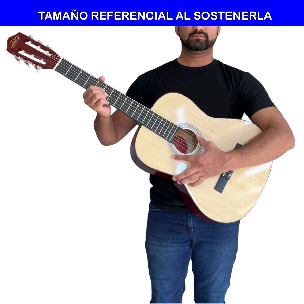 SEVILLANA - Guitarra Clasica Grande 39 Pulg Con Funda Sevillana Sunberts