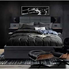 WEBDECOR - Respaldo de Cama 2 Plazas + Veladores