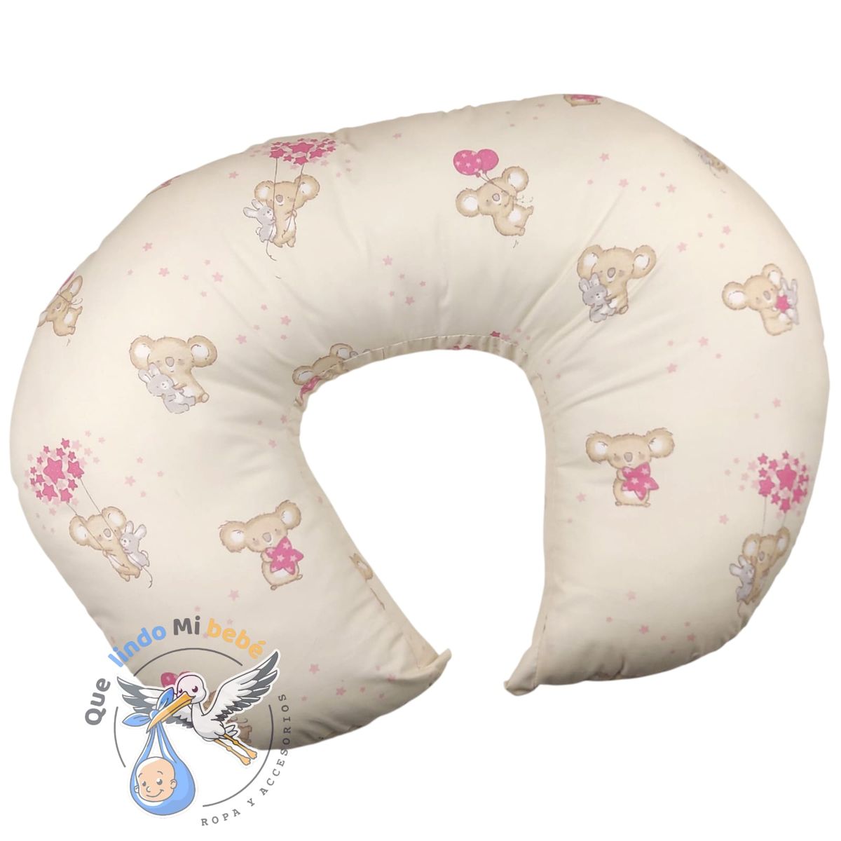 GENERICO - Cojin de Lactancia para Bebés Rosado Koala