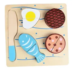 JUGUETON - Juego Madera Tabla Encaje Cortar Alimentos