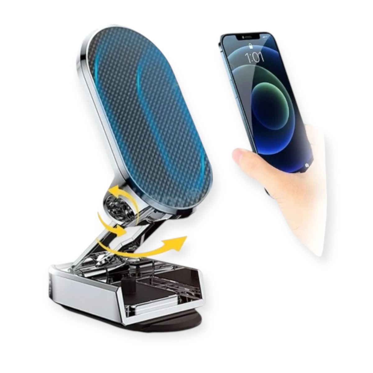 GENERICO - Soporte Celular Teléfono Tablet Magnético Imán Extensible