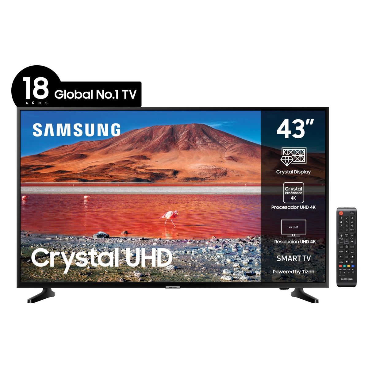 SAMSUNG - LED 43" TU7090 Crystal UHD 4K Smart TV Samsung
