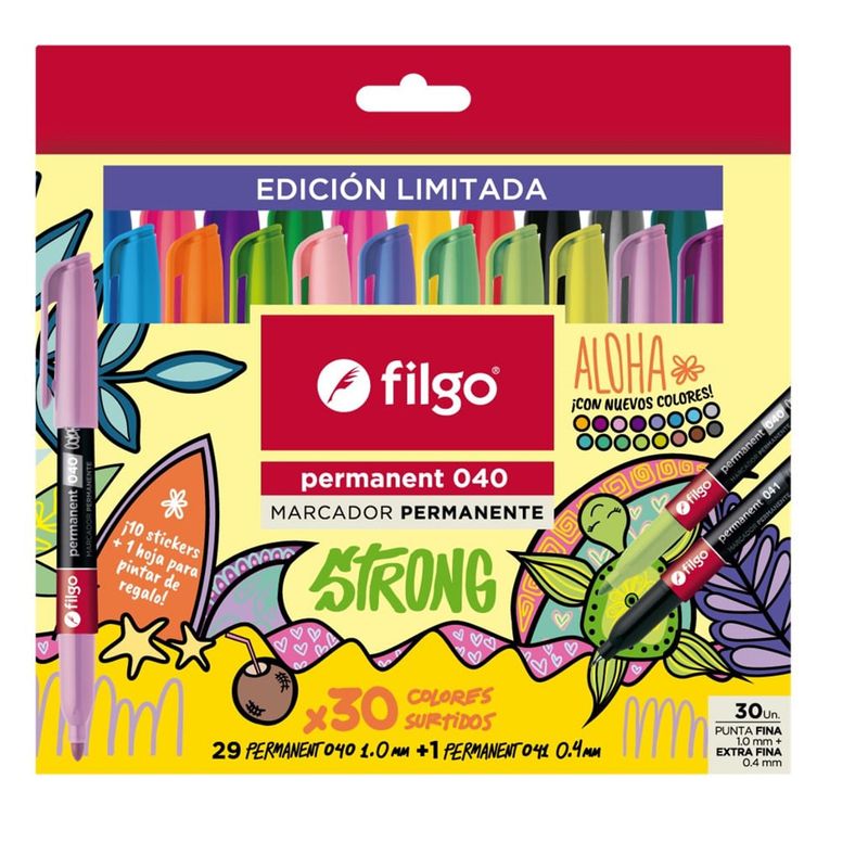 FILGO - Marcadores Permanente Filgo Strong Aloha