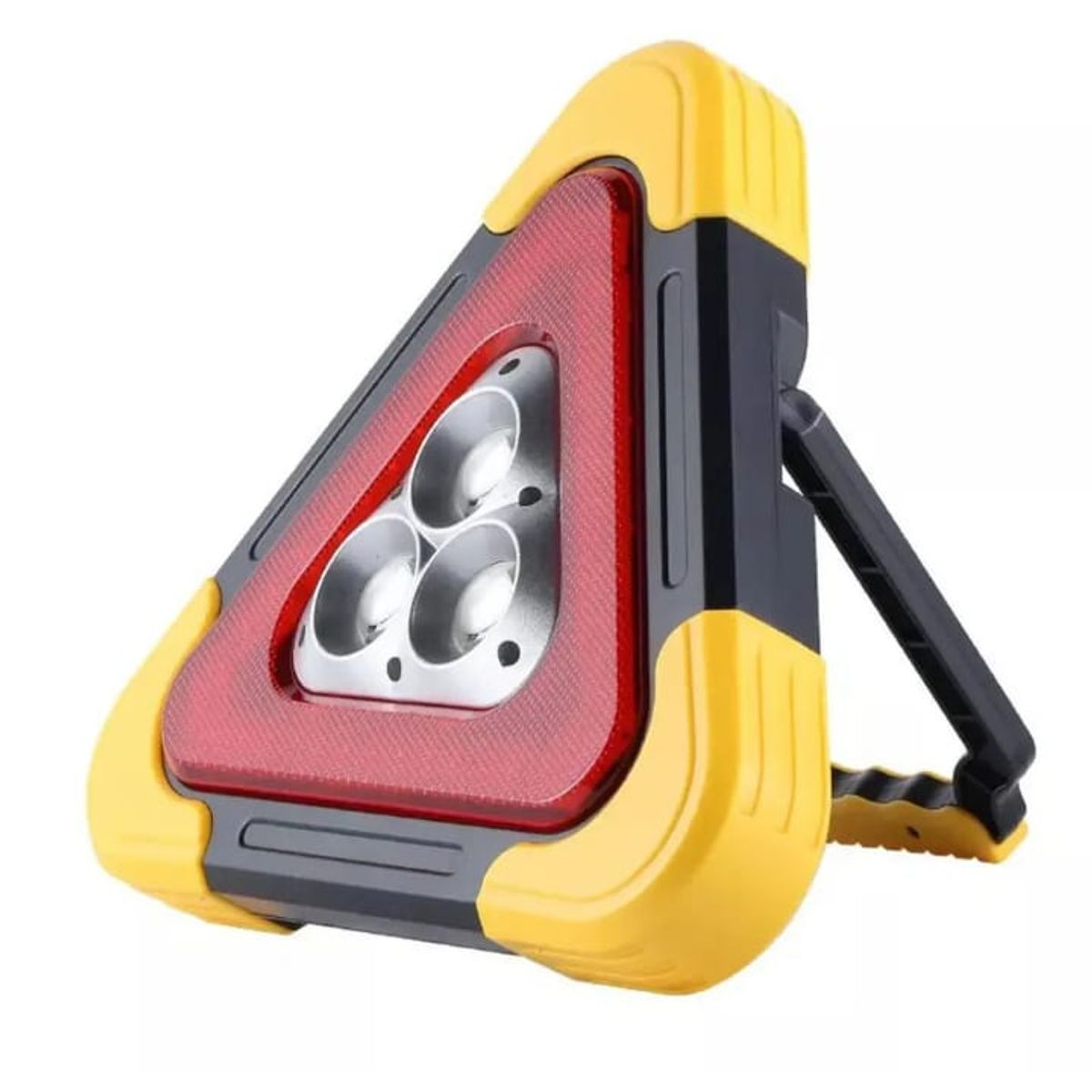 GENERICO - Triangulo de emergencia recargable y con panel solar Luz Led