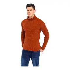 HERIEL - Sweater Grueso Tejido Chenille Hombre Beatle