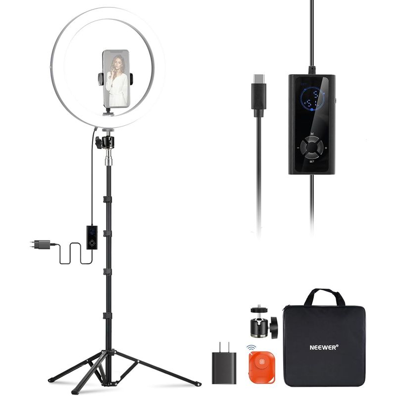 NEEWER - Anillo de Luz LED Neewer RH12B de 30,5 cm con Soporte de 180 cm