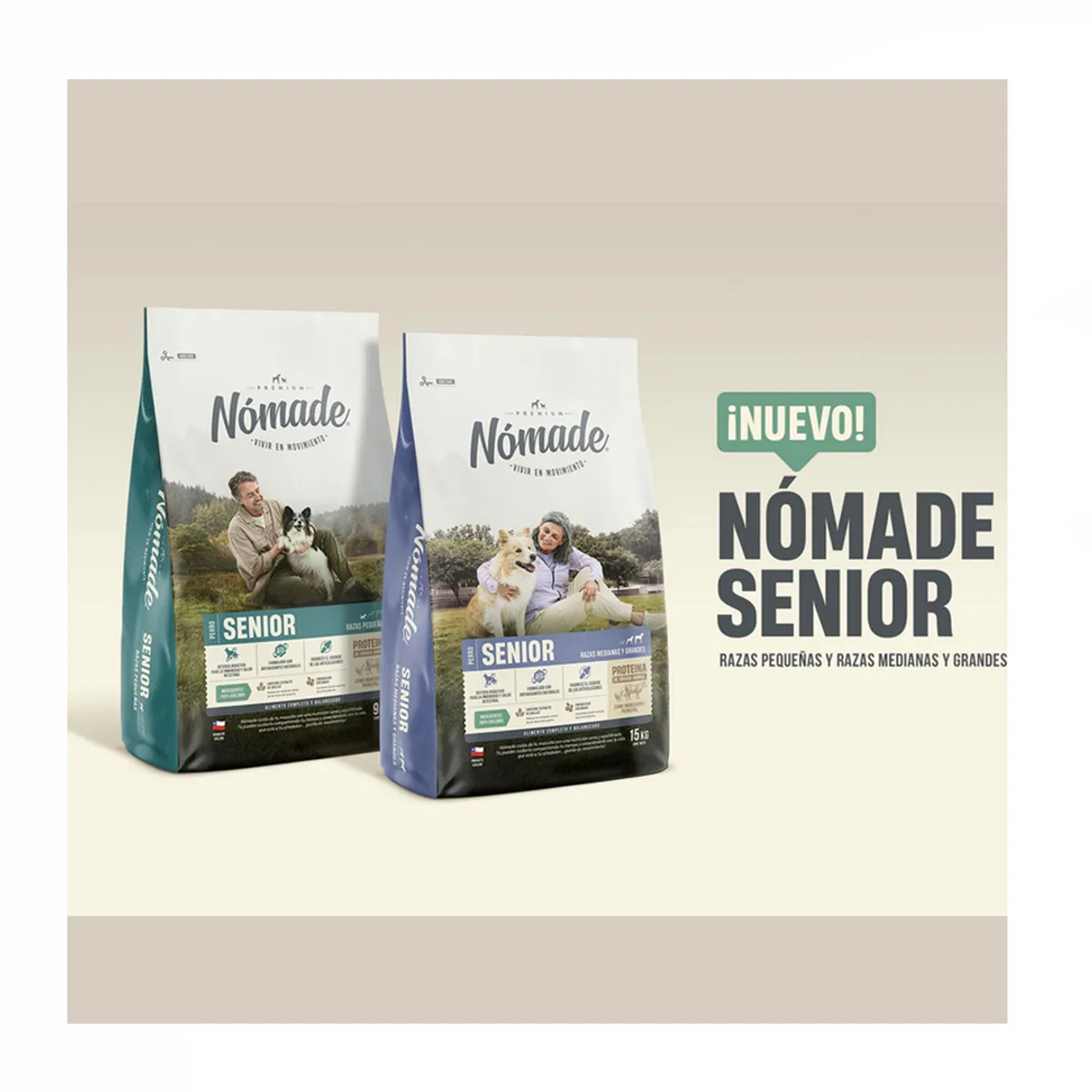 NOMADE - Alimento Senior Nomade 15KG