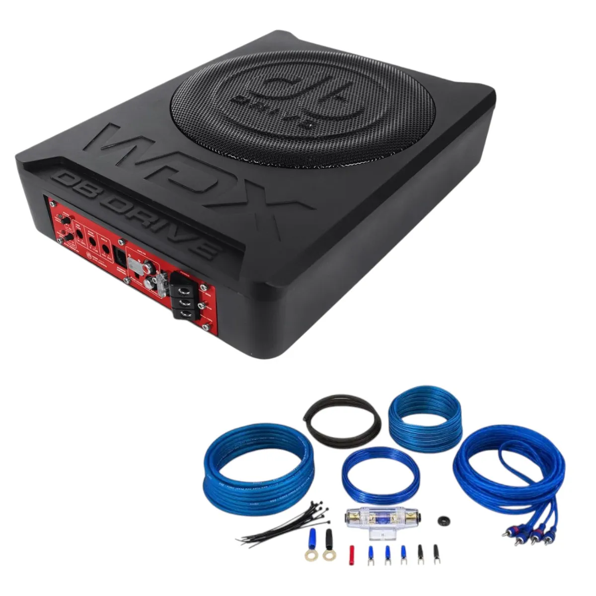 DB DRIVE - Subwoofer Plano Amplificado Db Drive Wdx-as10 900w+kit Cable