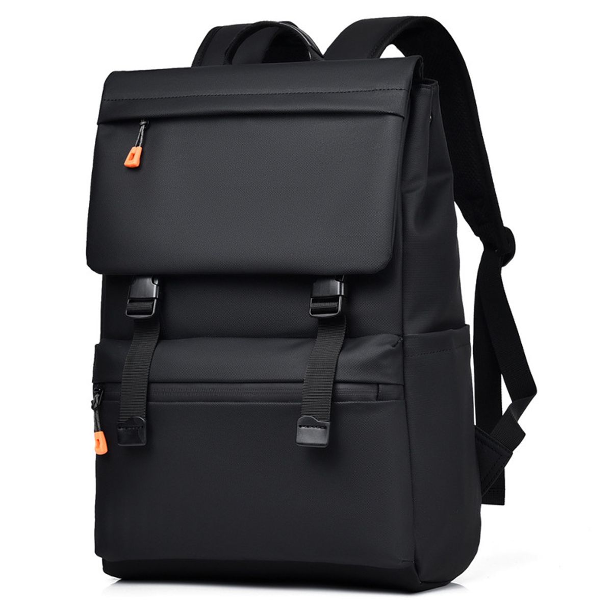 GENERICO - Mochila Premium Negro Impermeable con Carga USB y Estilo Sofisticado