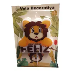 GENERICO - 1 Vela Torta Cumpleaños Diseños Infantiles Globifiesta