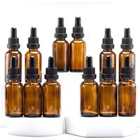 Frascos De Vidrio Con Gotario 30ml Ambar Pack 25