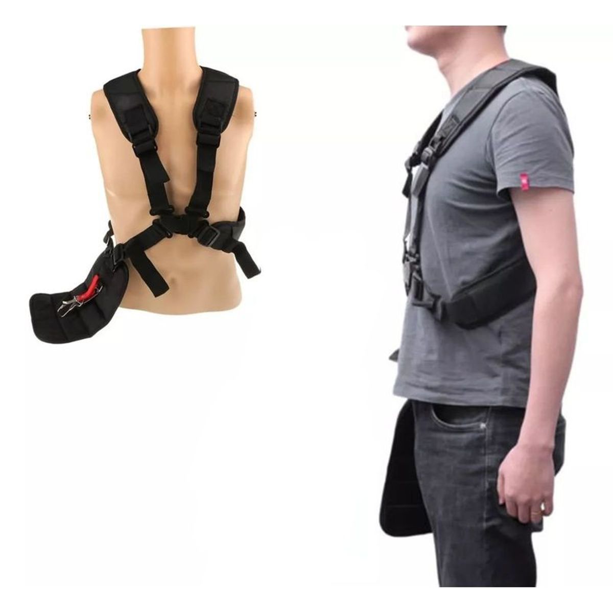 GENERICO - Arnés Acolchado Desmalezadora Corta Cesped Orilladora