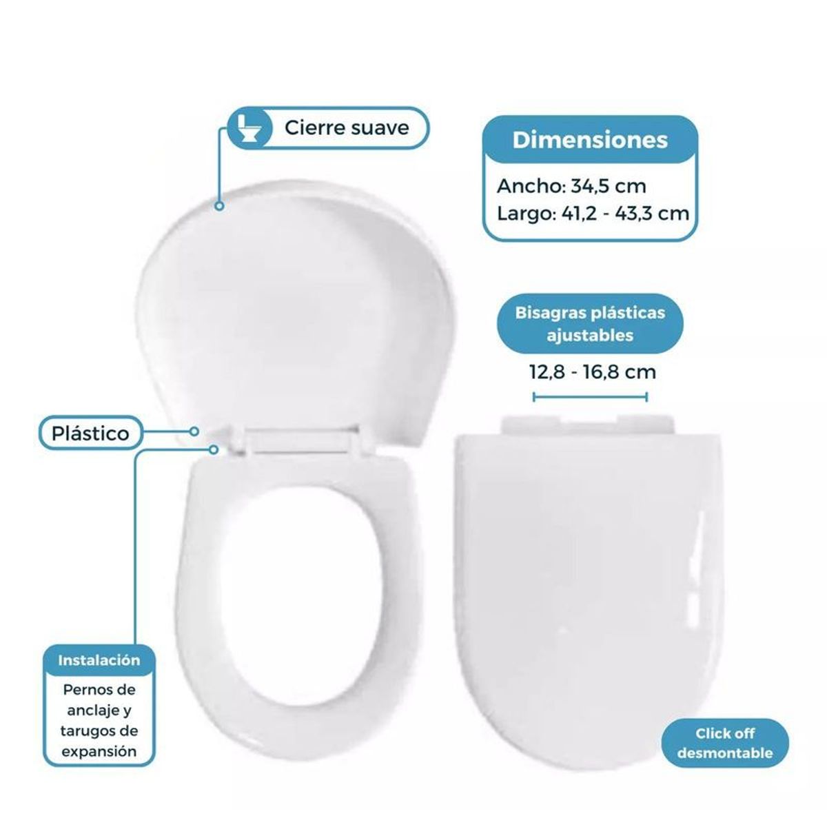 GENERICO - Tapa Asiento Euro Eco Soft Close