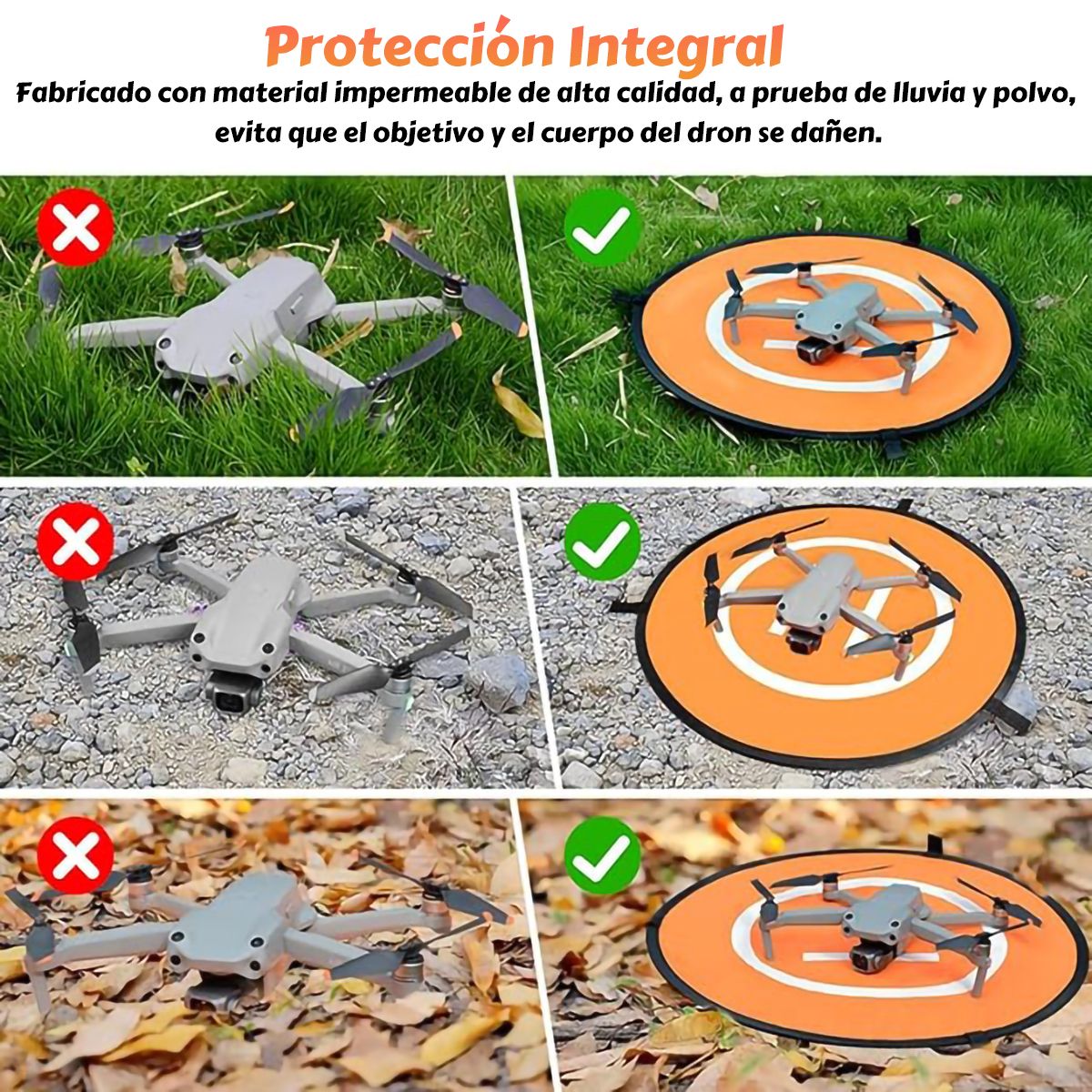 GENERICO - 55Cm Plataforma De Aterrizaje De Drones Impermeable Plegable