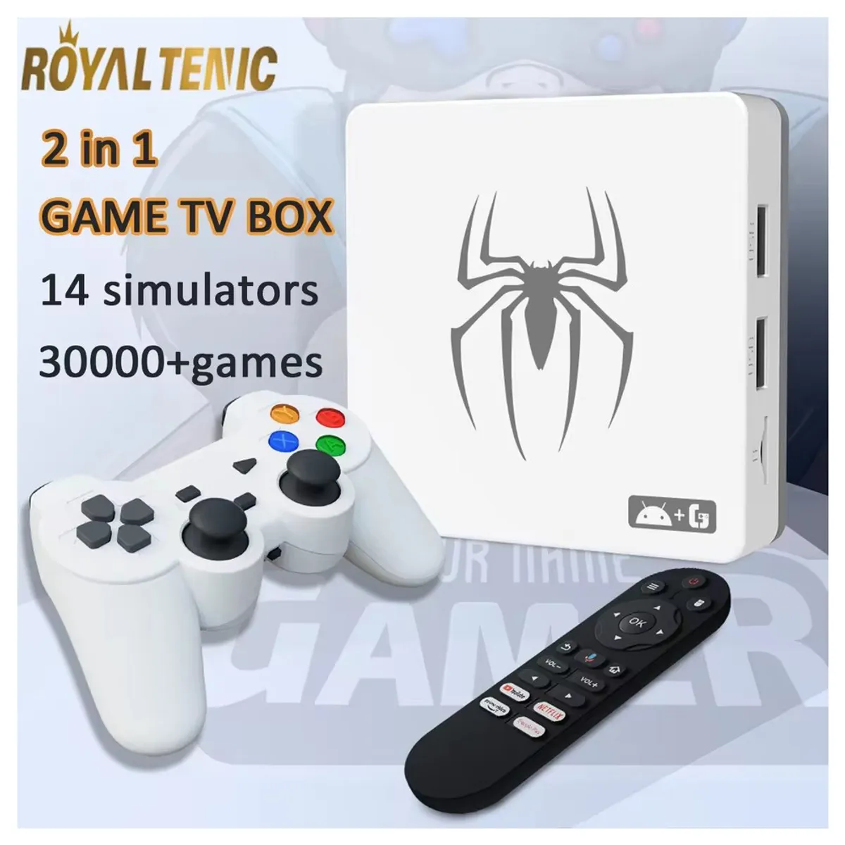 CORRERREY - 2 en1 TV Game BOX Android sistema Dual reproductor de juegos Arcade 3D