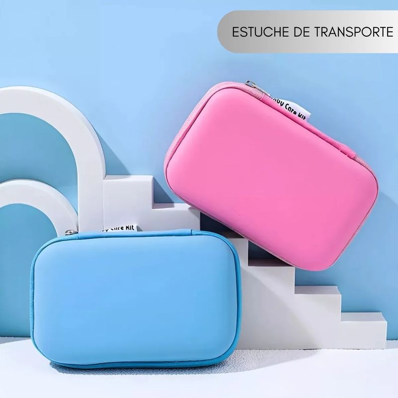 GENERICO - Kit Aseo Para Bebés Cepillo De Pelo Cortaúñas Nariz Limpio