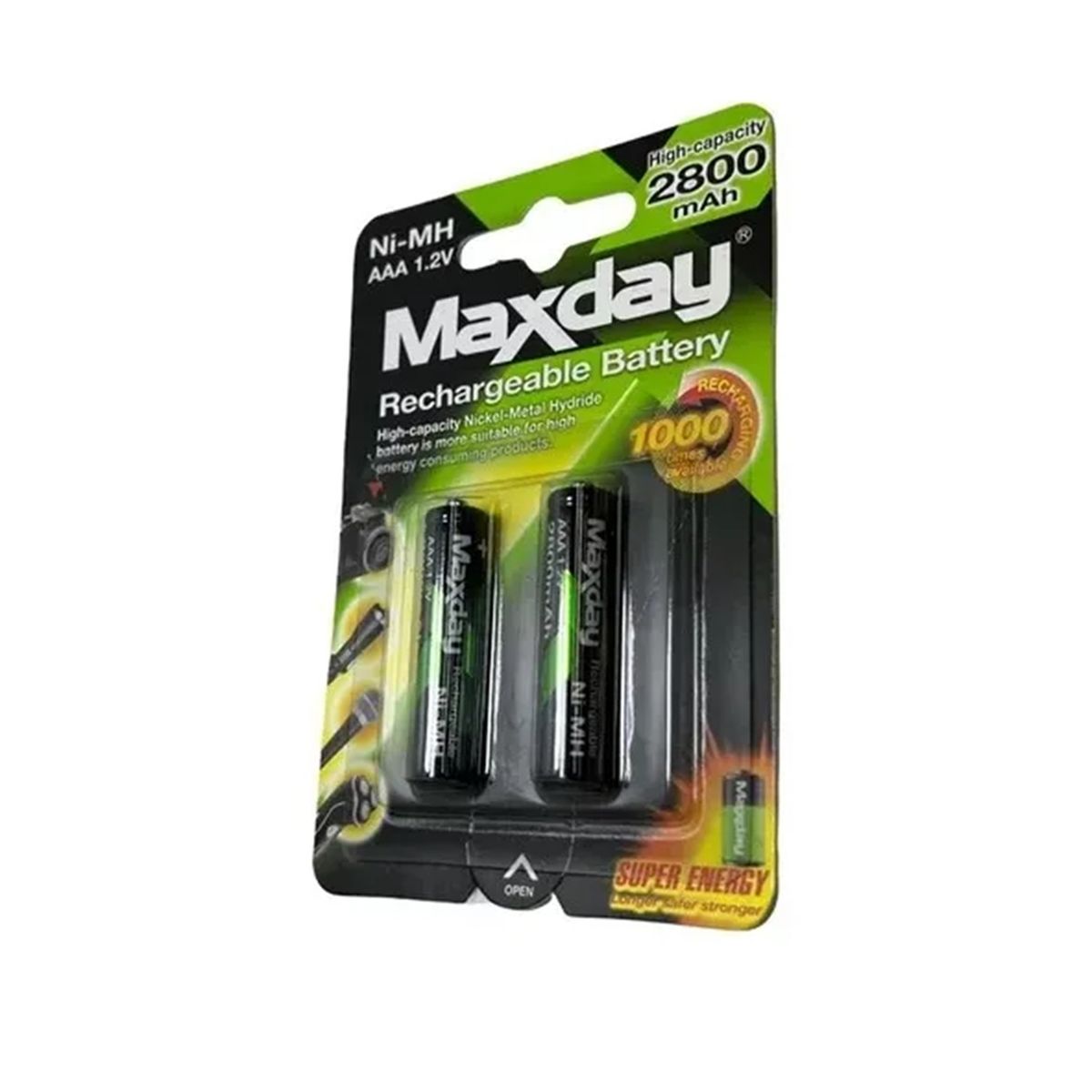 GENERICO - Pack X4 Pilas Recargables Aaa Pila Aaa 2 Pilas 2800mah Recarga