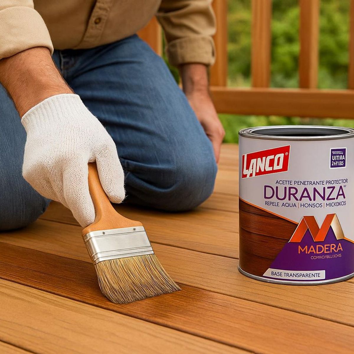 LANCO - Protector Impregnante Madera Transparente Duranza 1/4gl Lanco
