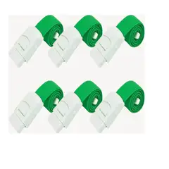 GENERICO - Torniquete Ligadura Elastico Con Hebilla Verde 6 Unidades