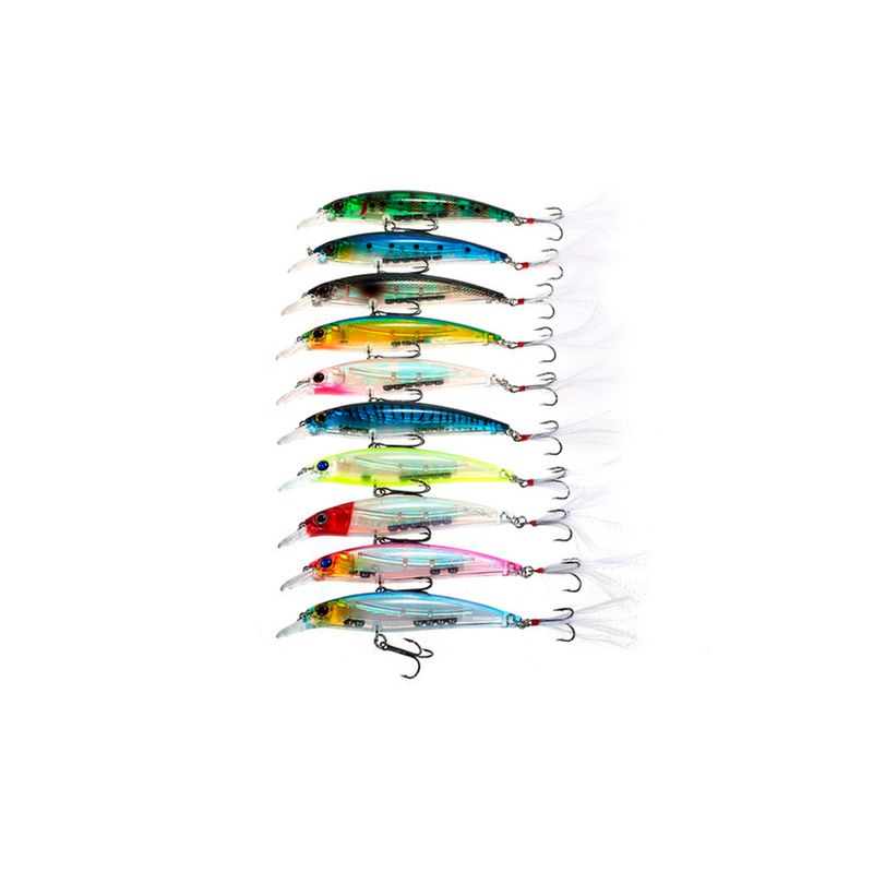 PUNTO STORE - Señuelos De Pesca De 8cms Corvina Kit 10 Unidades - PS