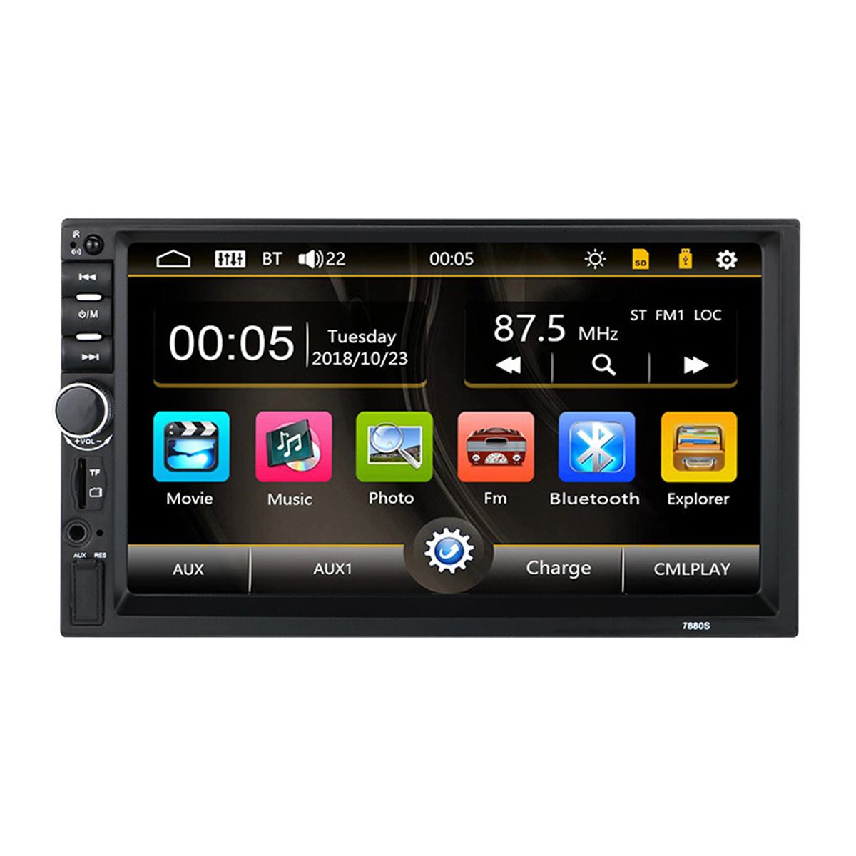 GENERICO - Radio Auto Doble Din Pantalla Touch Usb Bluetooth
