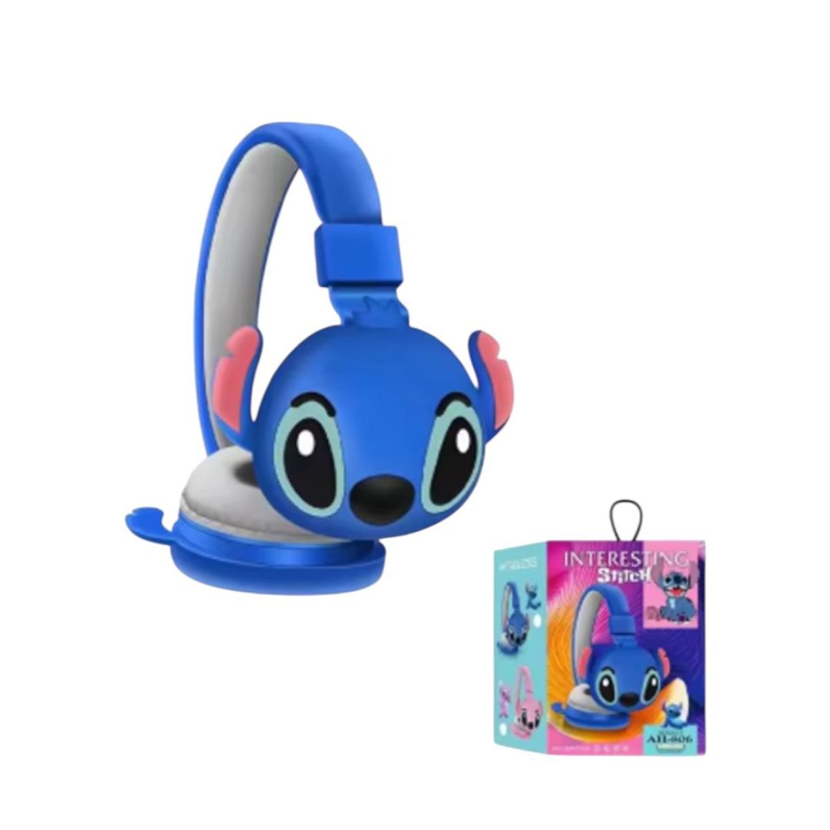 GENERICO - Audifonos Inalambricos Bluetooth Stitch Radio Fm Color Azul