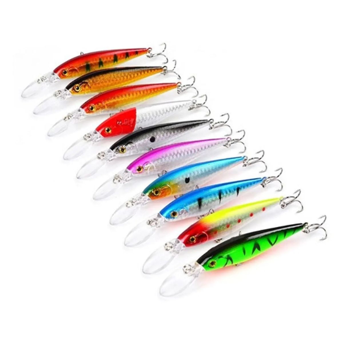 PUNTO STORE - Señuelos Pesca Rápala 7,2cms Kit 10 Unidades - Ps