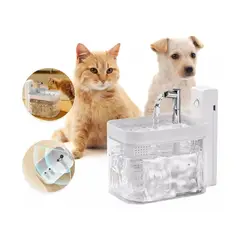 MUNDO MAGIA - Bebedero Mascota Con Sensor Gatos Perros Fuente Agua 1500ml